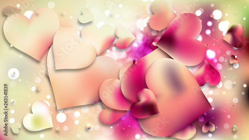 Pink and Beige Valentines Background