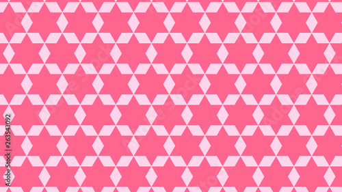 Pink Seamless Star Pattern Background Design