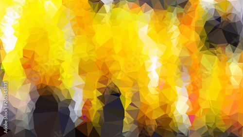 Orange and Black Polygon Pattern Abstract Background