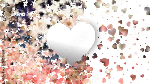 Pink and Beige Heart Background
