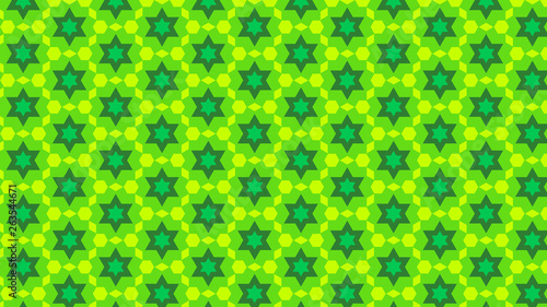 Green Stars Pattern