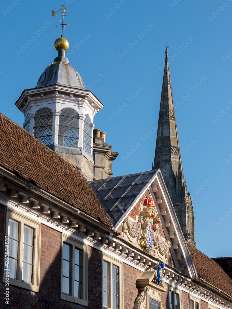 Obraz premium europe; UK, England, Wiltshire, Salisbury Cathedral