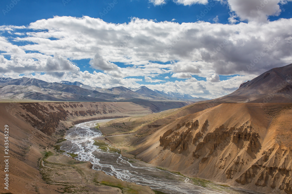 Beautiful mountain landscape in Ladakh.