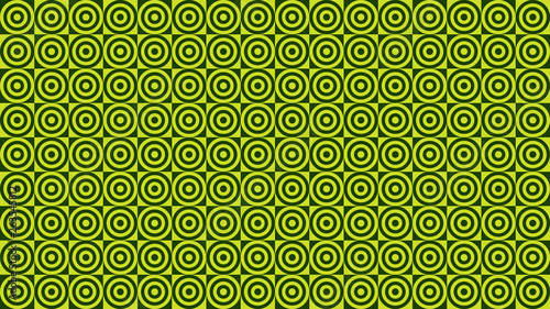 Green Concentric Circles Pattern