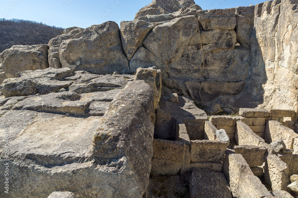 Ruins of Ancient Thracian city of Perperikon, Kardzhali Region, Bulgaria Ruins of Ancient Thracian city of Perperikon, Kardzhali Region, Bulgaria