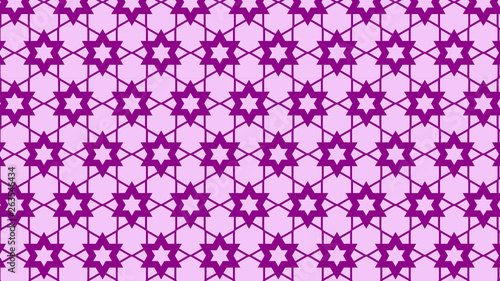 Lilac Seamless Stars Pattern