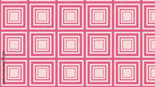 Pink Concentric Squares Pattern Vector Graphic
