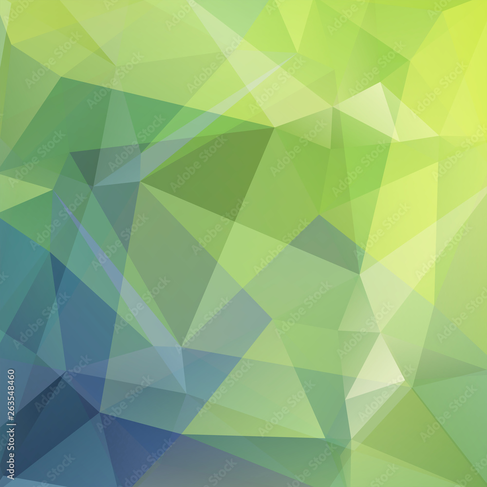 Abstract mosaic background. Triangle geometric background. Design elements. Vector illustration. Green, blue colors. Abstract mosaic background. Triangle geometric background. Design elements. Vector illustration. Green, blue colors.