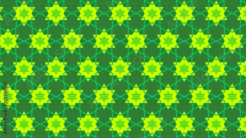 Green Star Background Pattern