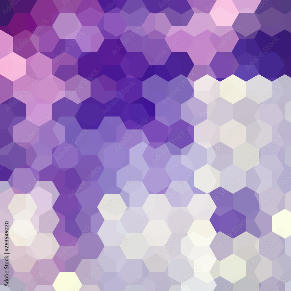 Background made of purple, violet, white hexagons. Square composition with geometric shapes. Eps 10 Background made of purple, violet, white hexagons. Square composition with geometric shapes. Eps 10