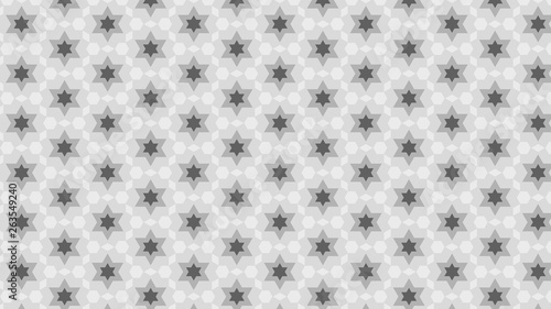 Grey Seamless Star Pattern Background