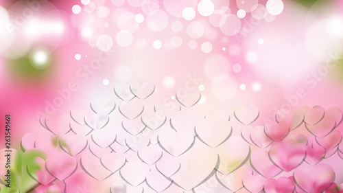 Pink and White Heart Background Design