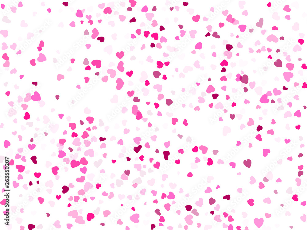 Hearts confetti flying vector background graphic design. Hearts confetti flying vector background graphic design.