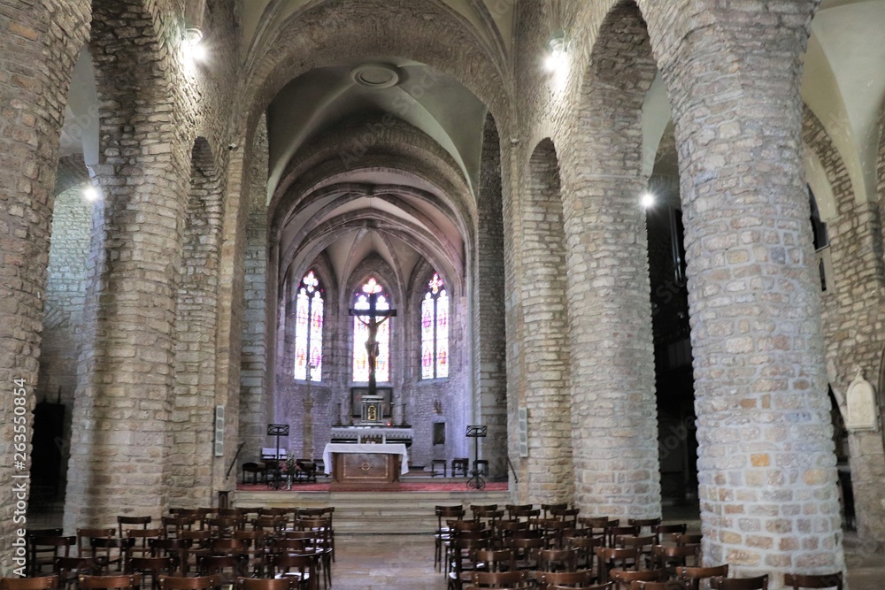 Fototapeta premium Ville de Lons Le Saunier - France - Département du Jura - Eglise Saint Désiré