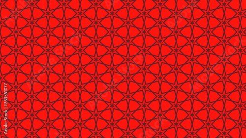 Red Seamless Stars Pattern Image