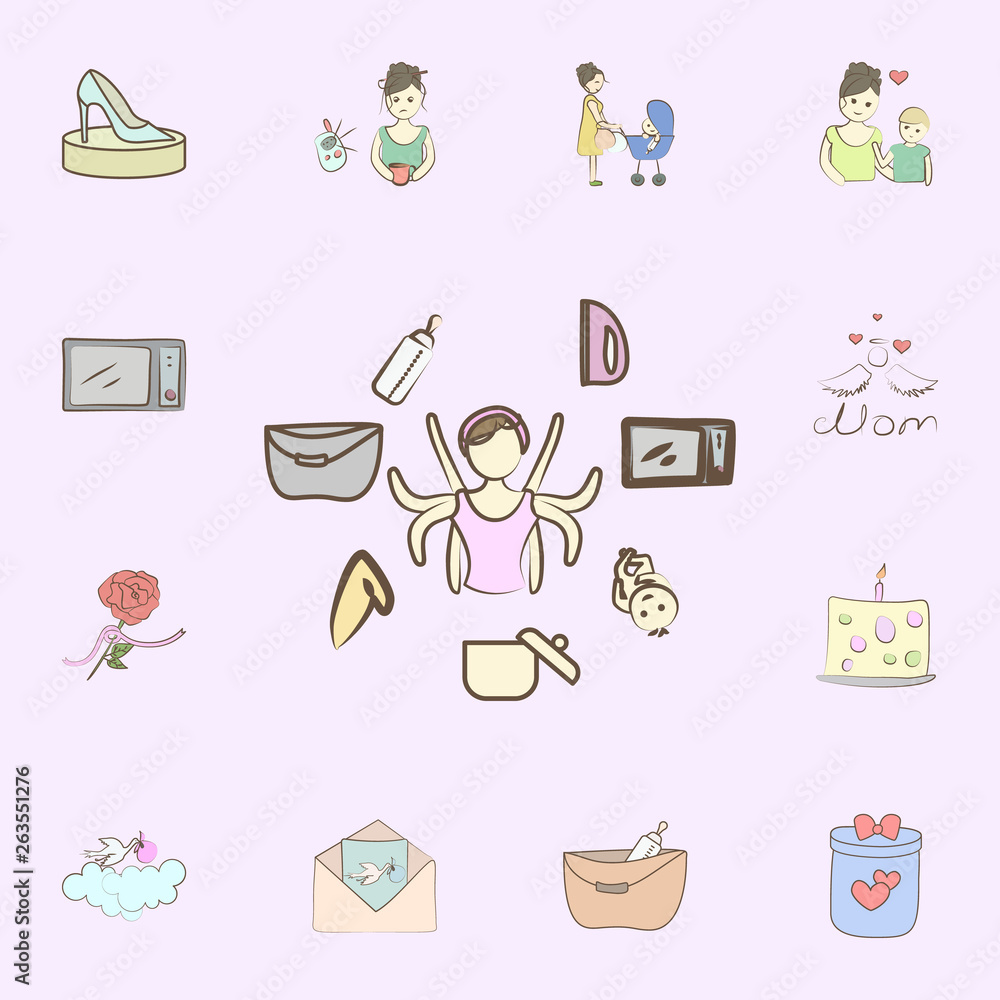 Lot of work icon. mother icons universal set for web and mobile Lot of work icon. mother icons universal set for web and mobile