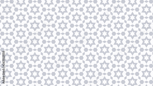 White Seamless Stars Pattern Image