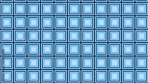 Blue Concentric Squares Pattern Design
