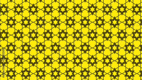 Yellow Seamless Star Pattern