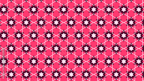 Pink Stars Pattern Background