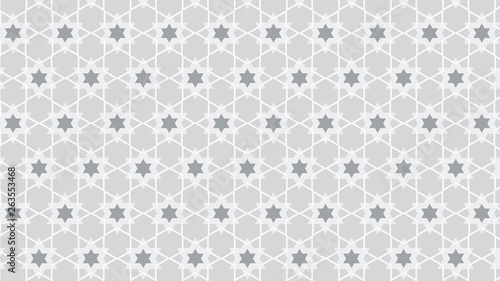 White Seamless Stars Pattern