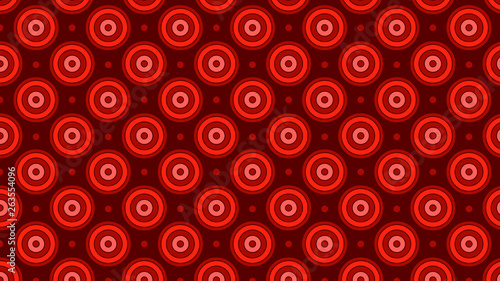 Dark Red Concentric Circles Pattern Illustrator