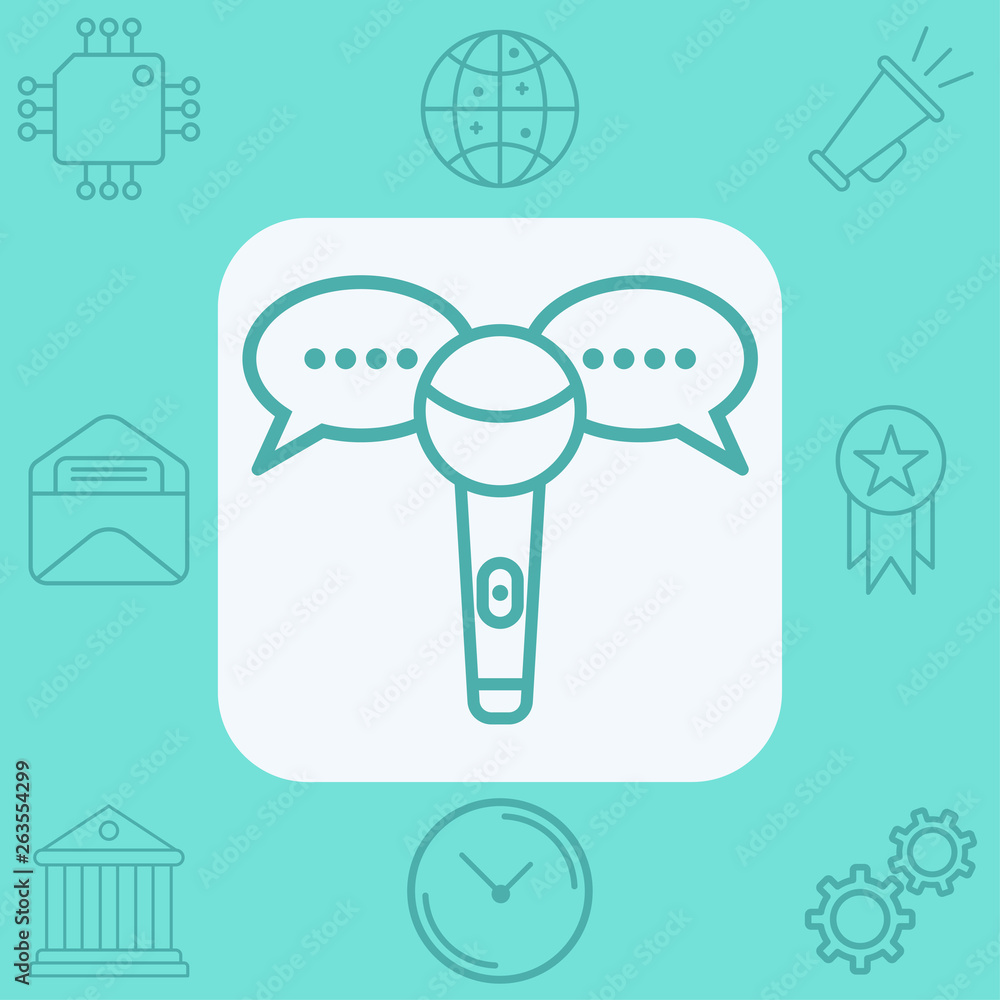 Interview vector icon sign symbol Interview vector icon sign symbol