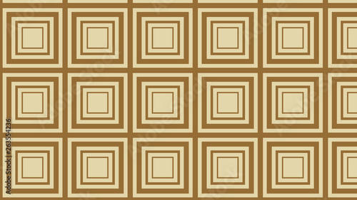 Brown Concentric Squares Pattern