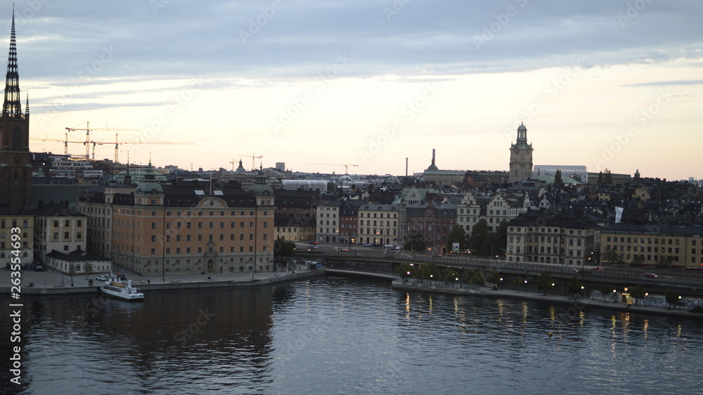 stockholm sunset 16:9 ratio