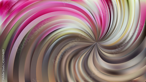 Abstract Pink and Brown Spiral Background Vector Art