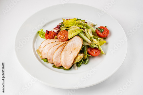salad with chicken breast