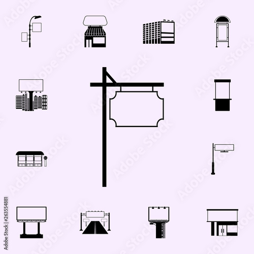 outdoor city advertising billboard icon. Billboards icons universal set for web and mobile