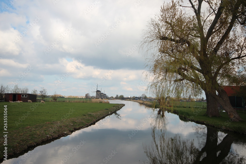 Three windmills of Stompwijk in the Driemanspolder in Wilsveen close to Leidschendam Three windmills of Stompwijk in the Driemanspolder in Wilsveen close to Leidschendam
