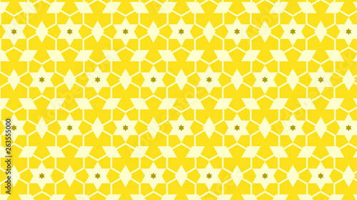 Yellow Seamless Stars Background Pattern Image