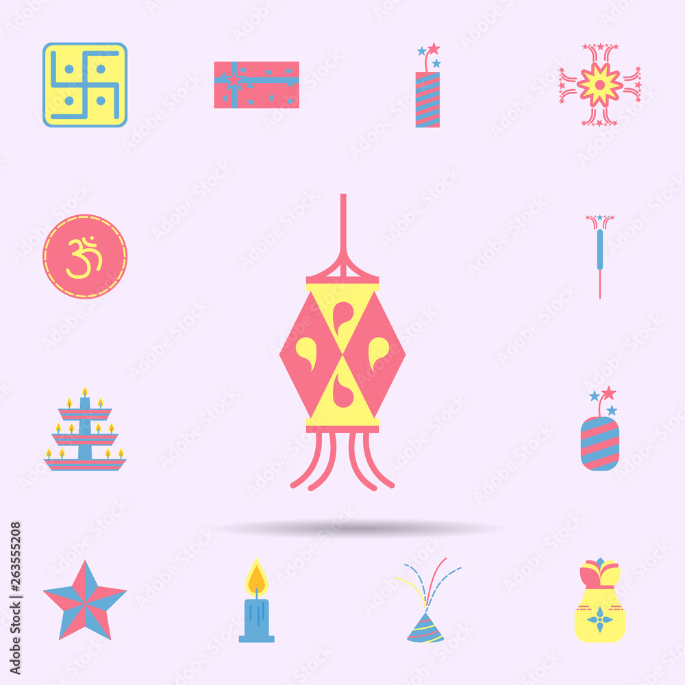 diwali lights icon. diwali icons universal set for web and mobile