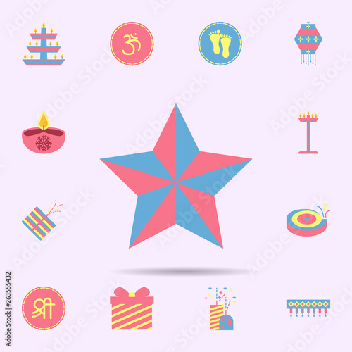 decorations light star icon. diwali icons universal set for web and mobile