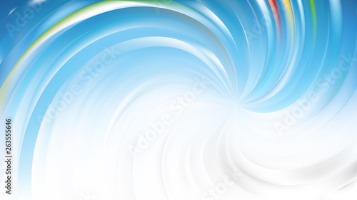 Abstract Blue and White Swirl Background Illustration