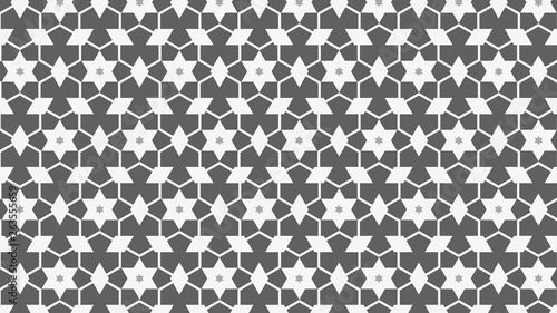 Grey Stars Background Pattern