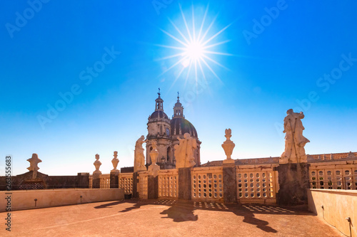 Domes of Catania Cathedral, Sicily, Italy photo