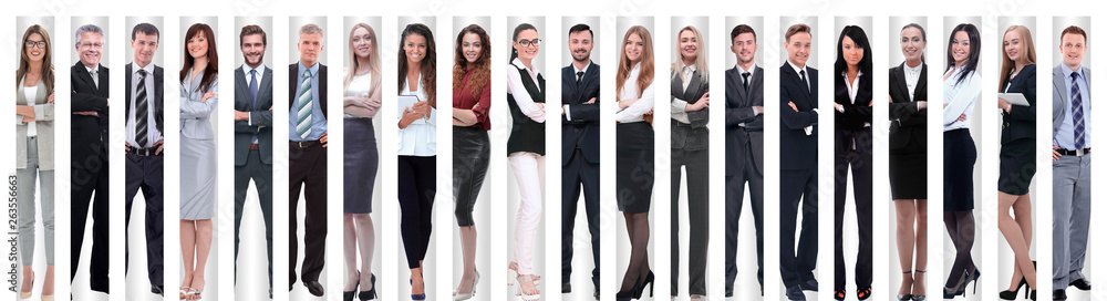 panoramic collage of groups of successful employees. panoramic collage of groups of successful employees.