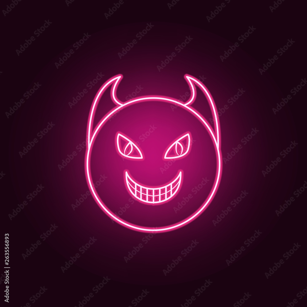 demon autarch neon icon. Elements of Angel and demon set. Simple icon for websites, web design, mobile app, info graphics demon autarch neon icon. Elements of Angel and demon set. Simple icon for websites, web design, mobile app, info graphics