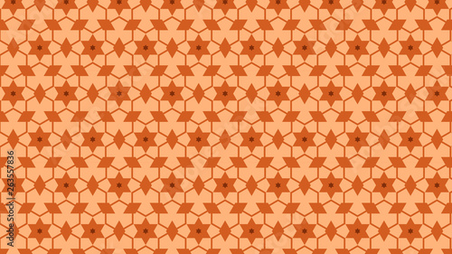 Orange Stars Pattern Background