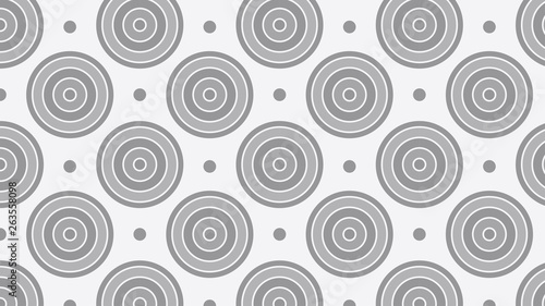 Grey Concentric Circles Background Pattern