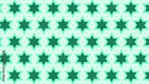 Green Stars Pattern