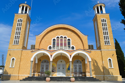 Saint George Church on Paralimni, Cyprus on June 12, 2018. photo