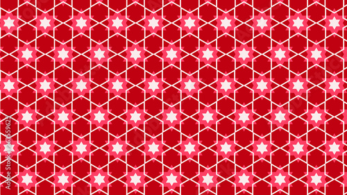 Pink Seamless Stars Background Pattern