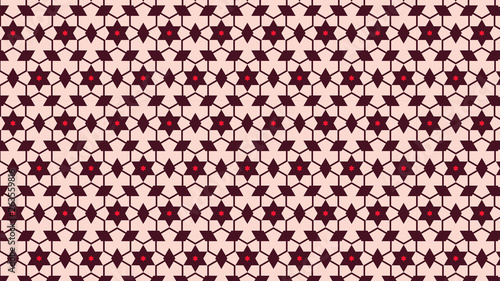 Red Seamless Star Background Pattern