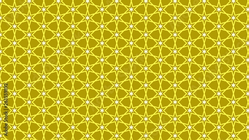 Yellow Seamless Stars Background Pattern
