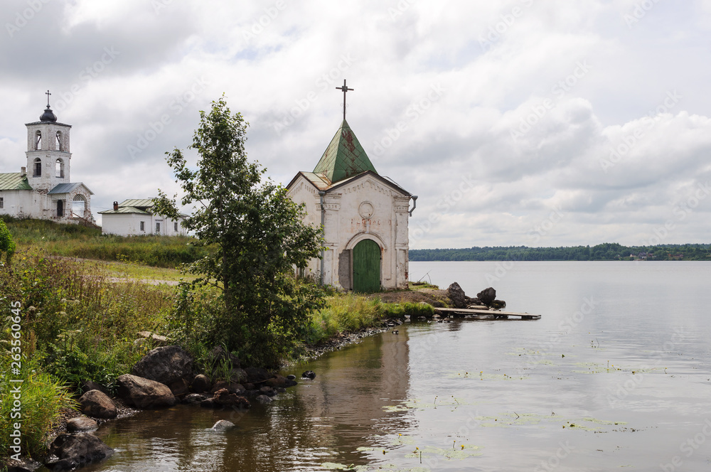 Orthodox chapel at riverbank