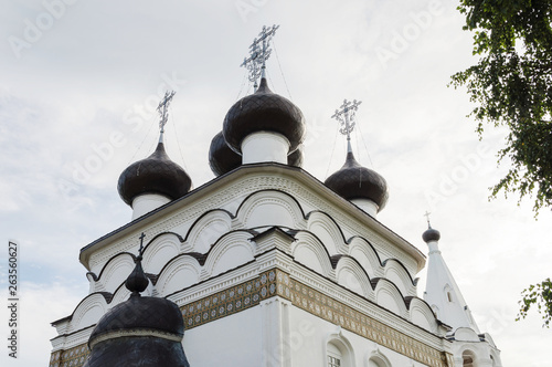 Cupola of old orthodox church in Belozersk
